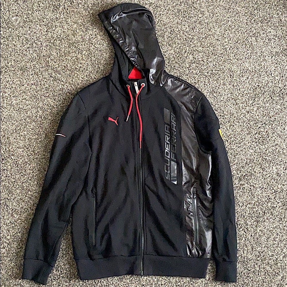 Puma x Ferrari Scuderia sport lifestyle hoodie.
